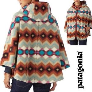 Patagonia Rare Lightweight Synchilla Fleece Pancho W’s M/L Aztec Timber Twist